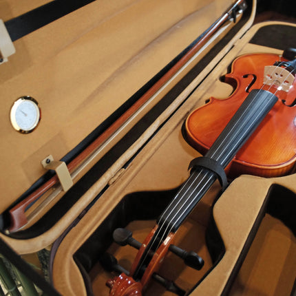 Kadenza V-002D 4/4 Solid Top Spruce Wood Violin w/HardBag, FB Ebony - ( V002D V 002D )