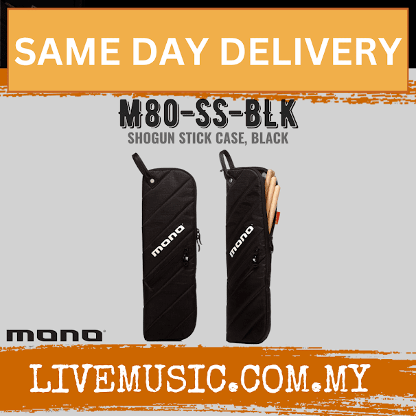 Mono M80 Shogun Stick Drum Sticks Case - Black (M80-SS-BLK)