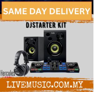 Hercules DJ Control Starter Kit for beginners with Hercules Starlight Controller ( DJSTARTERKIT )