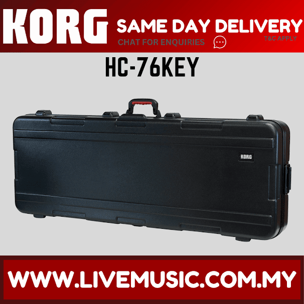 Korg HC-76KEY Hard Case for 76 Key Keyboards ( HC 76KEY / HC76KEY )