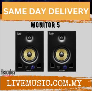 Hercules DJ Monitor 5 Active Studio Monitors - Pair ( DJMONITOR5 / DJMONITOR-5 )