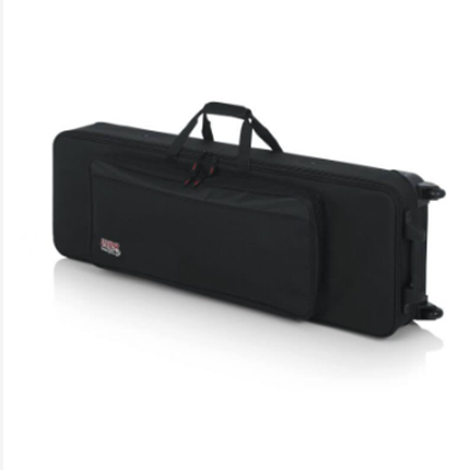 Gator GK-61-SLIM Rigid EPS Foam Lightweight Case w/ Wheels for Slim 61 Note Keyboards (GK61SLIM/GK 61 SLIM)