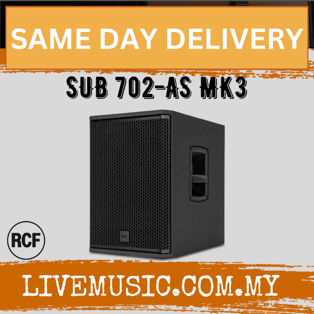 RCF SUB 702-AS MK3 12" 1400W Active Subwoofer ( SUB702ASMK3 / SUB 702AS MK3 )