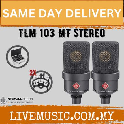 Neumann TLM 103 Anniversary Edition Stereo Pair- Matte Black ( TLM103 / TLM-103 )
