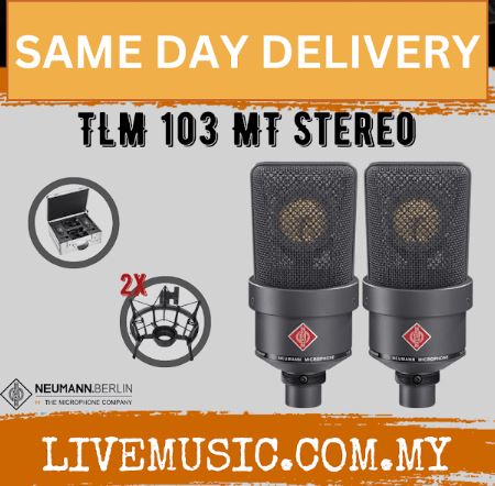 Neumann TLM 103 Anniversary Edition Stereo Pair- Matte Black ( TLM103 / TLM-103 )