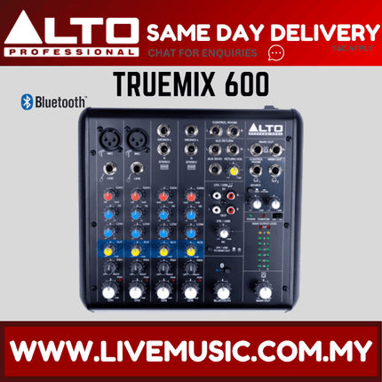 Alto Professional TrueMix 600 Portable 6-Channel Analog Mixer with USB