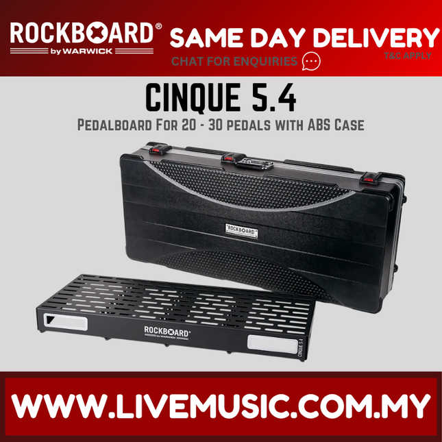 RockBoard CINQUE 5.4, Pedalboard with ABS Case