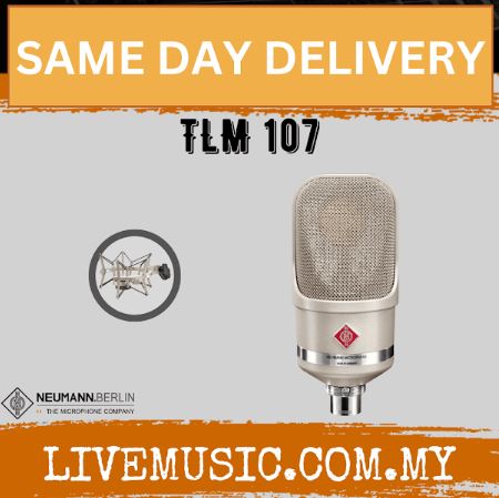Neumann TLM 107 Large-diaphragm Condenser Microphone - Nickle ( TLM107 / TLM-107 )