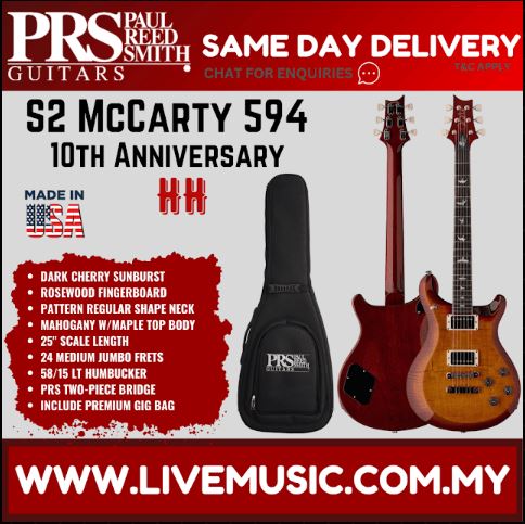 Electric guitar with dark cherry sunburst finish and single-cut body, with black gig bag
