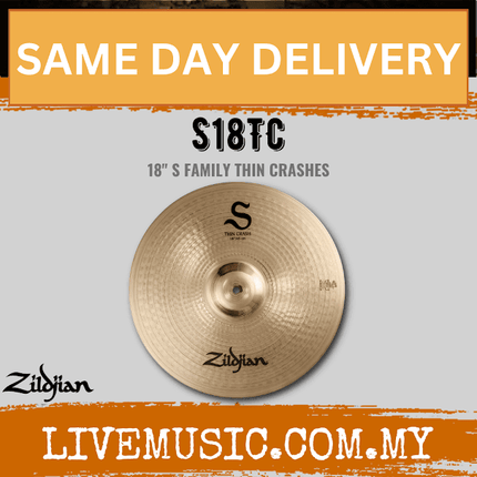 Zildjian 18" S Series Thin Crash Cymbal (S18TC)
