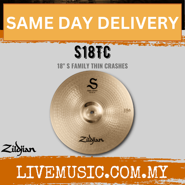 Zildjian 18" S Series Thin Crash Cymbal (S18TC)