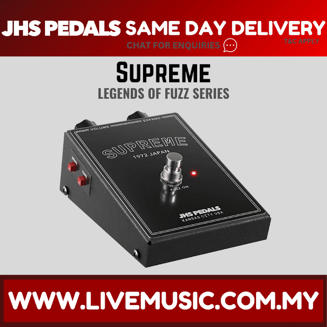 JHS Legends of Fuzz Series Supreme Guitar Effects Pedal