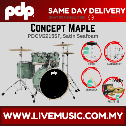 PDP by DW CM5 Concept Maple Shell Pack - 5-piece With Paiste101 Cymbals - ( PDCM2215 )