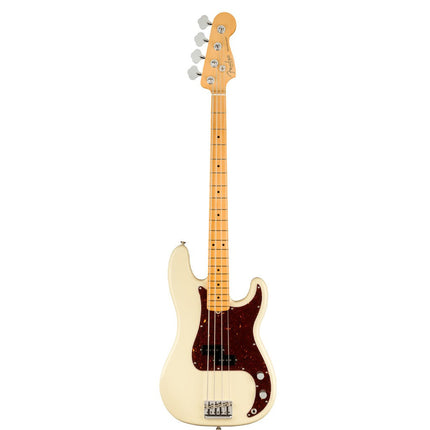 Fender American Professional II Precision Bass Electric Guitar, Maple Fretboard - Olympic White