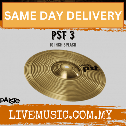 Paiste 10" PST 3 Splash Cymbal - 10 inch (PST3)
