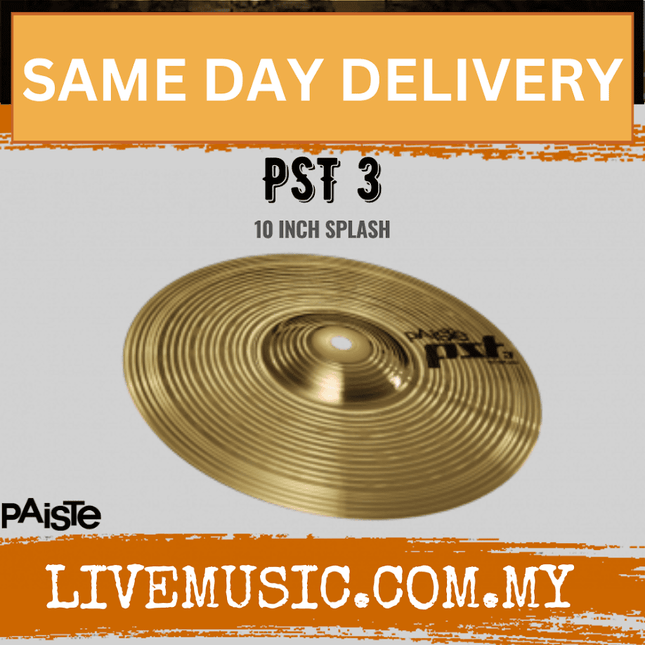 Paiste 10" PST 3 Splash Cymbal - 10 inch (PST3)