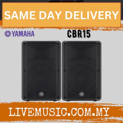 Yamaha CBR15 15-Inch 2-Way Passive Loudspeaker With Speaker Stand And Cable - Each / Pair ( CBR-15 / CBR 15 )