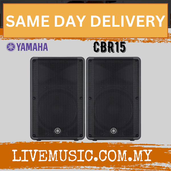 Yamaha CBR15 15-Inch 2-Way Passive Loudspeaker With Speaker Stand And Cable - Each / Pair ( CBR-15 / CBR 15 )