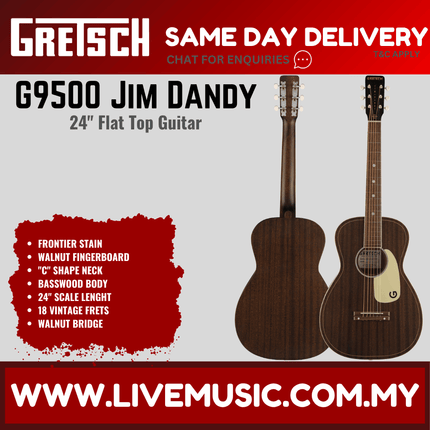 Gretsch G9500 Limited Edition Jim Dandy Acoustic Guitar, Frontier Stain