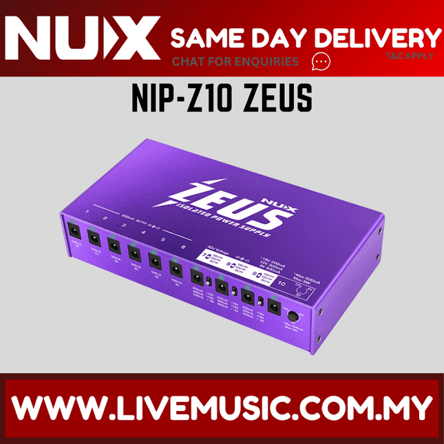 Nux Zeus NIP-Z10 Guitar Pedal Isolated Power Supply ( NIP Z10 / NIPZ10 )