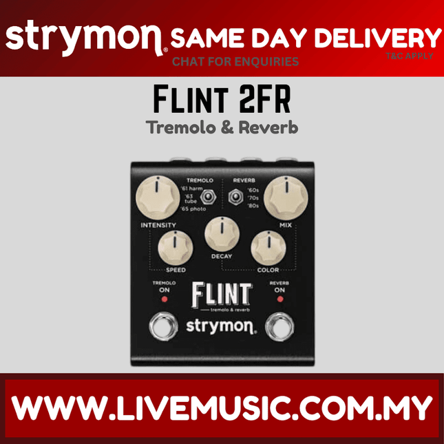 Strymon Flint 2FSR Tremolo & Reverb Guitar Effects Pedal
