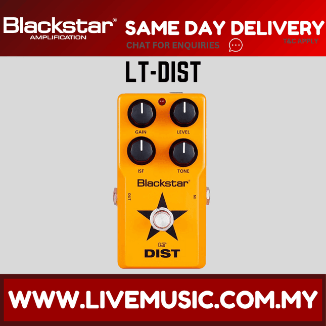 BLACKSTAR LT DISTORTION - Electric Guitar Effect Pedal (LTDIST/LT-DIST)