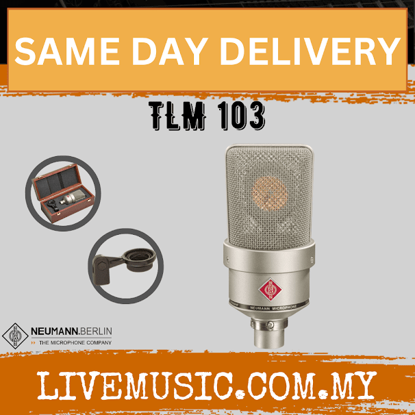 Neumann TLM 103 Large-diaphragm Condenser Microphone - Matte Black/Nickle ( TLM103 / TLM-103 )