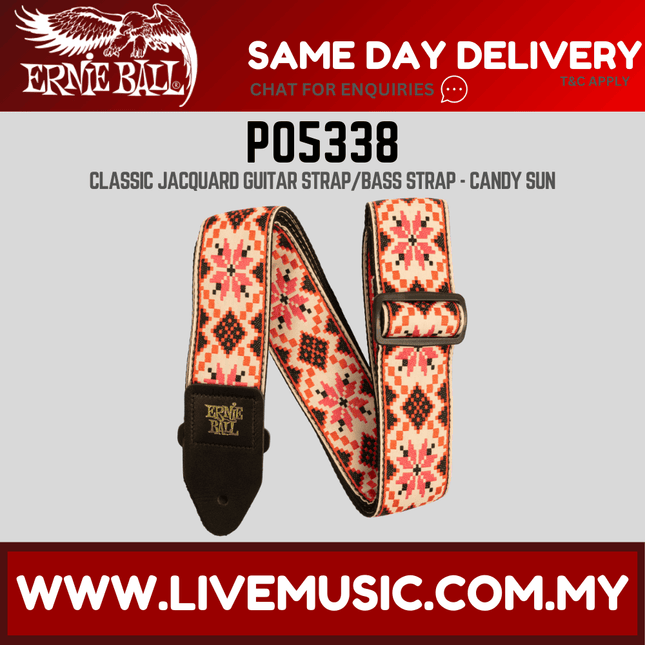 Ernie Ball 5338 Jacquard Guitar Strap – Candy Sun