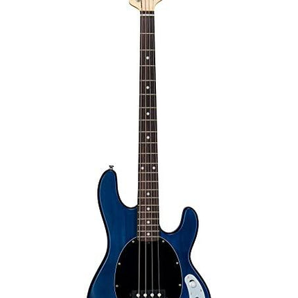Sterling Ray4 Stingray 4-String Electric Bass Guitar Jatoba Fretboard - Trans Blue Satin (Ray-4/Ray 4)