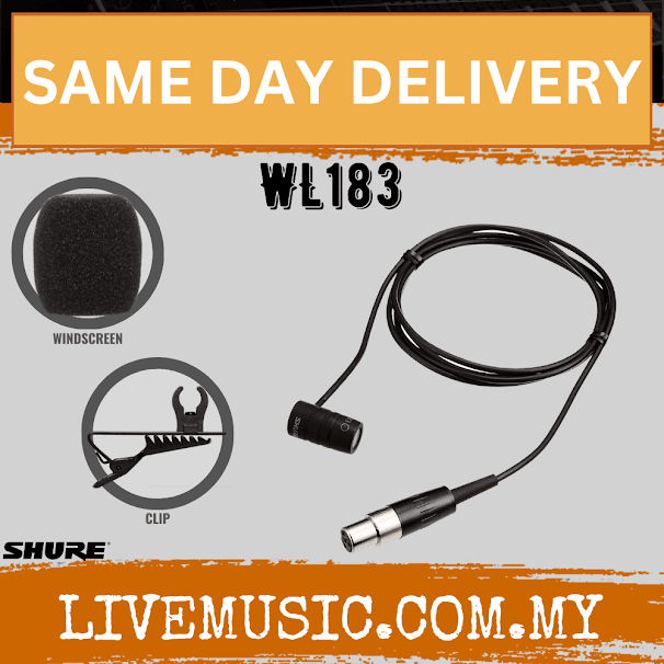 Shure WL183 Lavalier Microphone for Shure Wireless (WL-183 / WL 183)