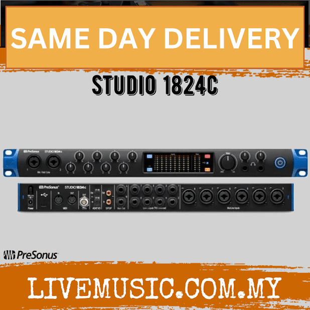 PreSonus Studio 1824c USB-C Audio Interface / 18-in/18-out USB-C Audio Interface