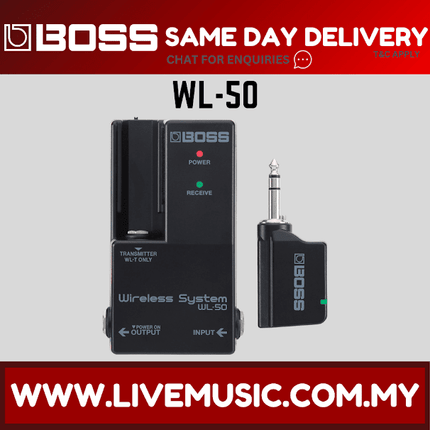 Boss WL-50 - Wireless System / Plug-and-play Stompbox-sized Guitar Wireless System ( WL50 )