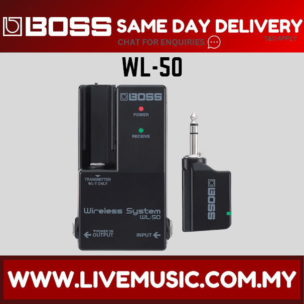 Boss WL-50 - Wireless System / Plug-and-play Stompbox-sized Guitar Wireless System ( WL50 )