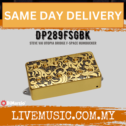 DiMarzio DP289F Utopia Bridge F-Spaced - Satin Gold Black (DP289FSGBK)