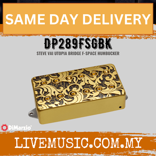 DiMarzio DP289F Utopia Bridge F-Spaced - Satin Gold Black (DP289FSGBK)