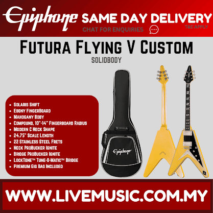 Epiphone Futura Flying V Custom Electric Guitar - Solaris Shift