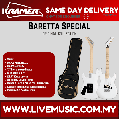 Kramer Baretta Special Electric Guitar - White