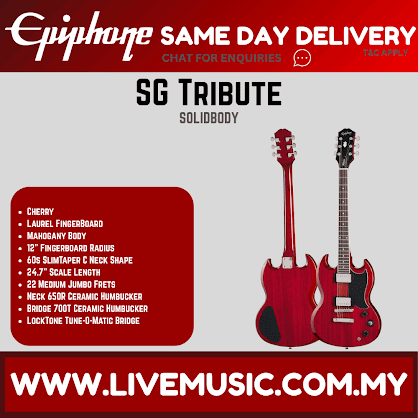Epiphone SG Tribute Electric Guitar - Cherry