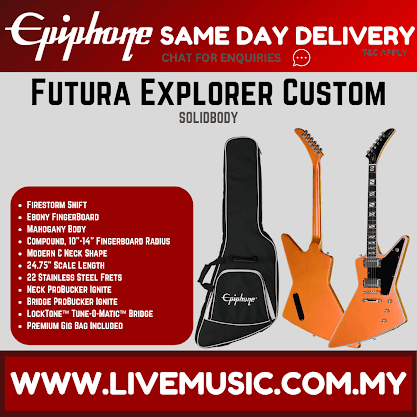 Epiphone Futura Explorer Custom Electric Guitar - Firestorm Shift