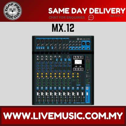 Topp Pro MX.12 12 Channel Compact Analog Mixer with USB and Bluetooth (MX12)