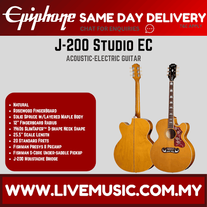 Epiphone J-200 Studio EC  Acoustic-electric Guitar - Natural