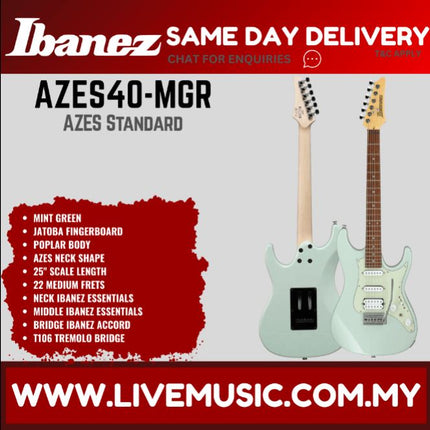 Ibanez AZES40 Essential Electric Guitar HSS Jatoba Fretboard - ( AZES40MGR )