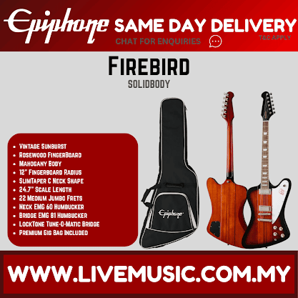 Epiphone Firebird  Electric Guitar - Vintage Sunburst