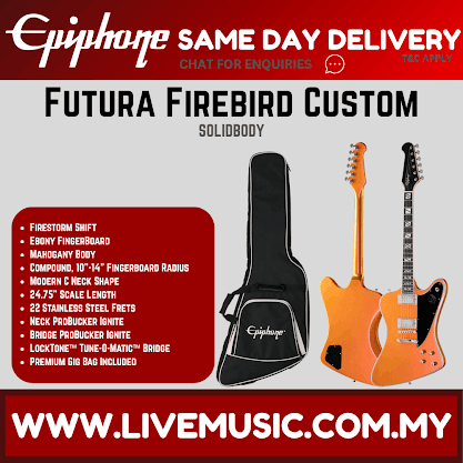 Epiphone Futura Firebird Custom Electric Guitar - Firestorm Shift