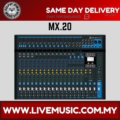 Topp Pro MX.20 20 Channel Analog Mixer Console with USB and Bluetooth (MX20)