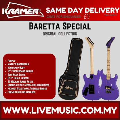 Kramer Baretta Special Electric Guitar - Purple