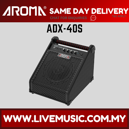AROMA ADX40S Drum Amplifier Active Speaker with Bluetooth Connection ( ADX-40S / ADX40 / 40watts )