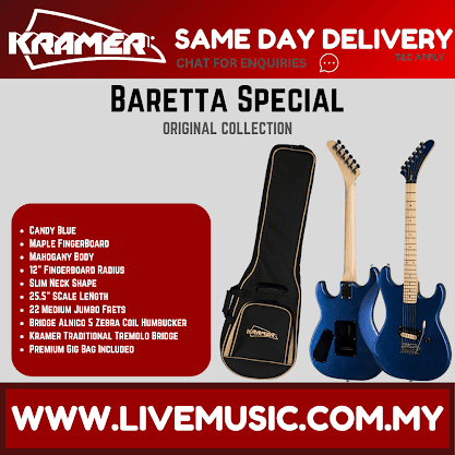 Kramer Baretta Special Electric Guitar - Candy Blue