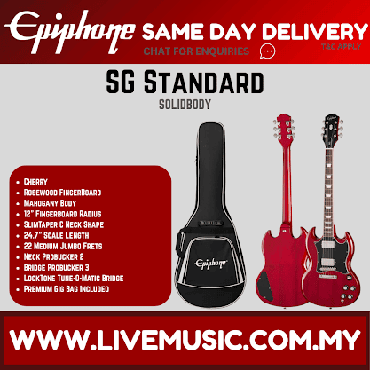 Epiphone SG Standard Electric Guitar - Cherry