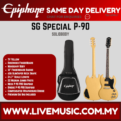 Epiphone SG Special P-90 Electric Guitar - TV Yellow